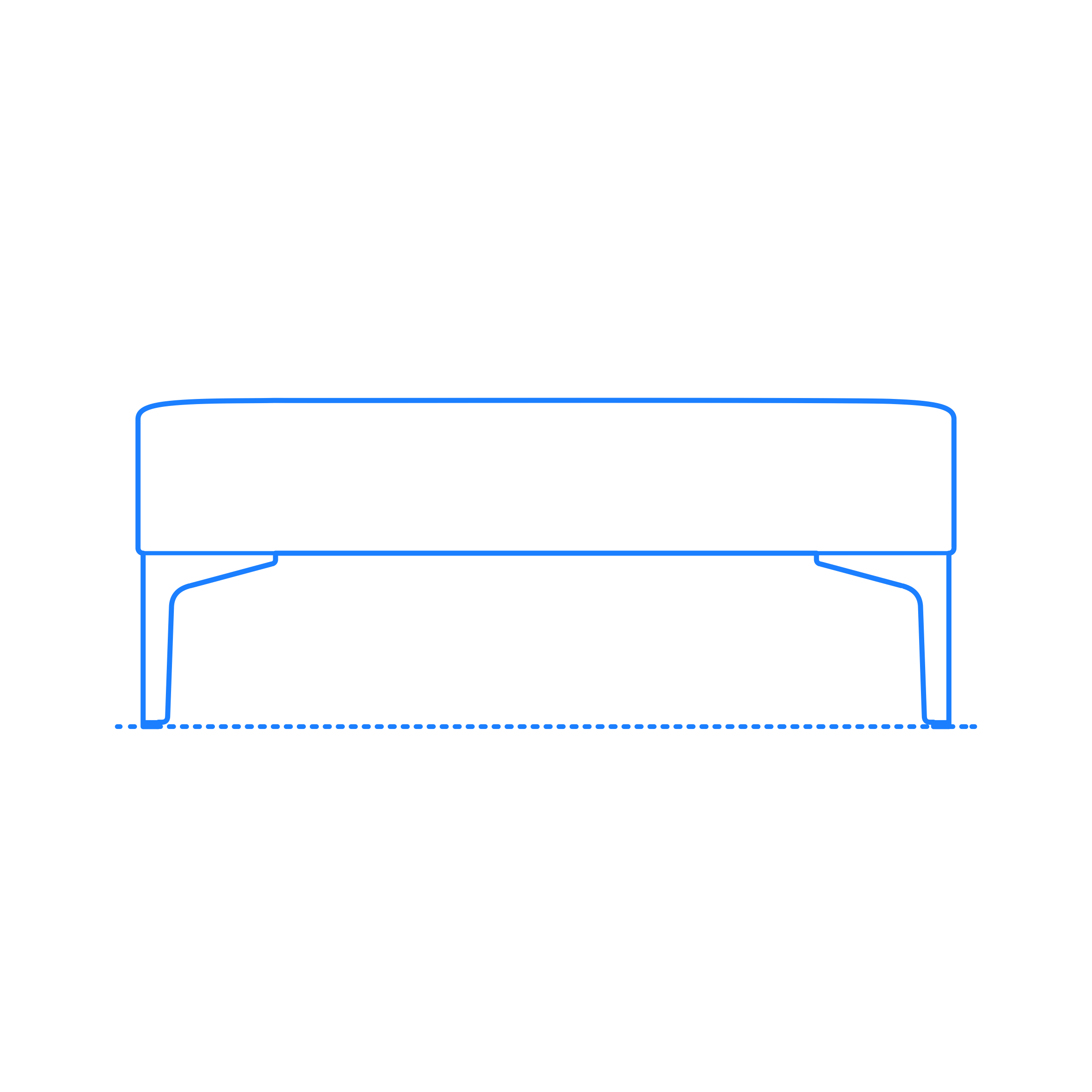 Furniture Benches Symbol Bench 2 Seat Outline Svg Vector Free Vectors